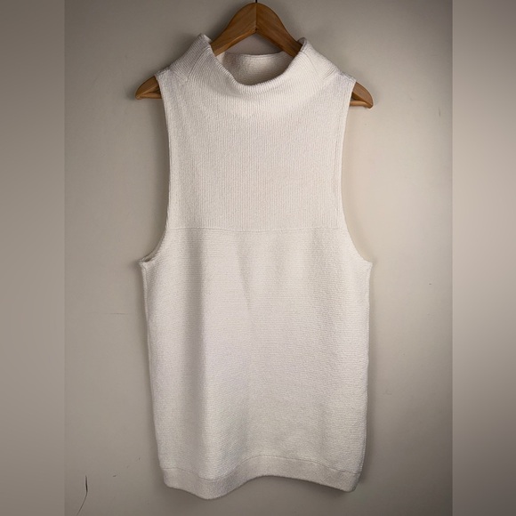 Free People Ottoman Sweater Off White Sleeveless Tunic Ivory Cream Excellent SM. - Picture 2 of 11